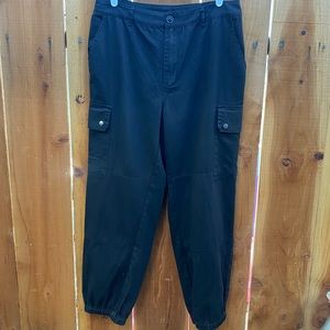 Know One Cares Black jogger/cargo pants